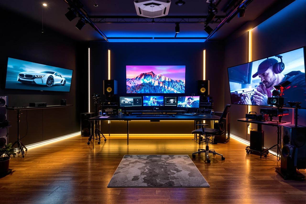 国产久久精品4K HDR全流程后期制作中心工作环境